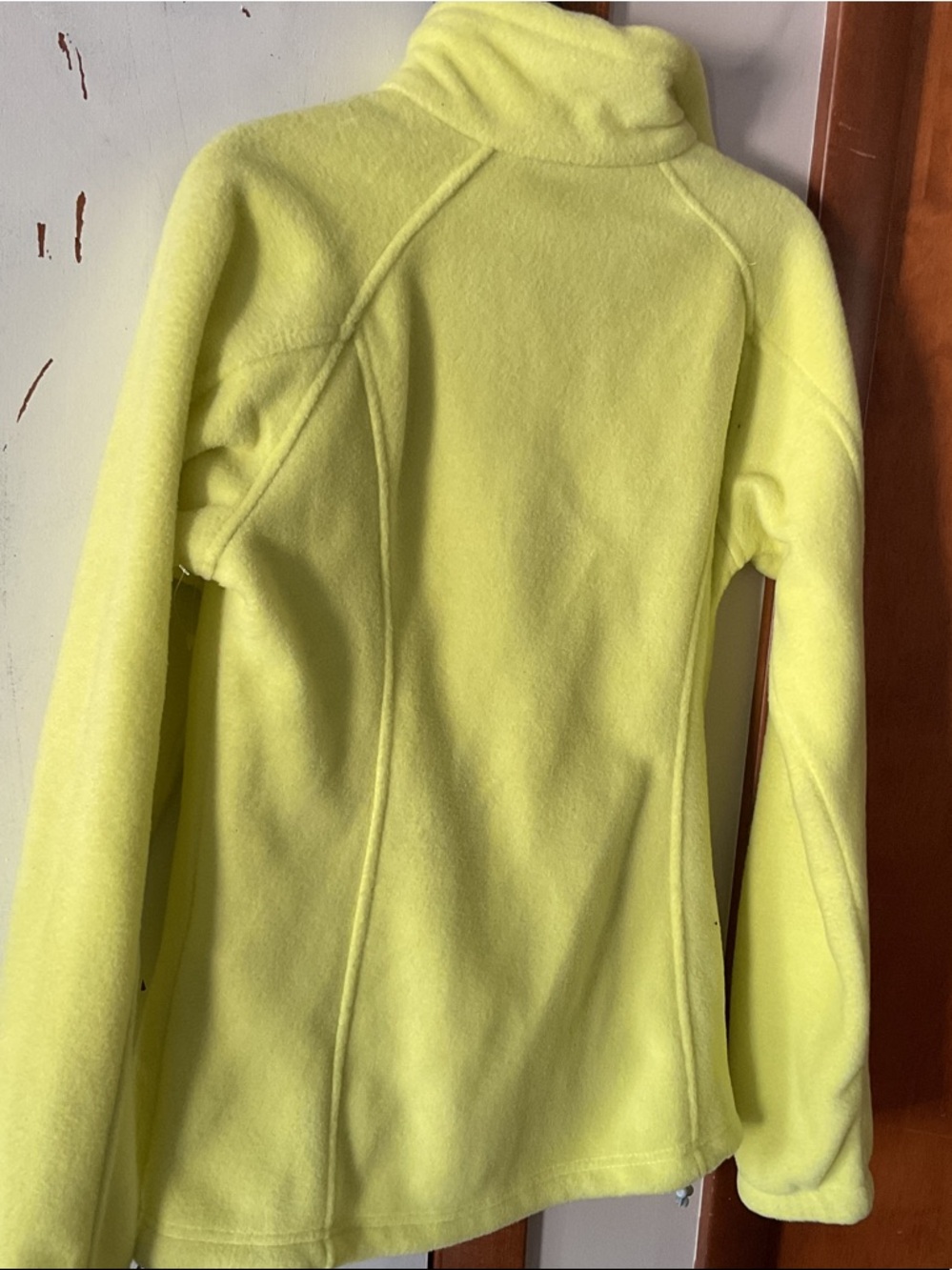 Columbia Neon Yellow Full-Zip Fleece Jacket - Picture 4 of 4